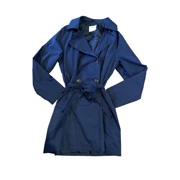 Old Navy Double Breasted Belted Trenchcoat M - Picture 1 of 12